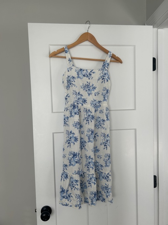 Monteau Los Angeles Dresses & Skirts - Floral Blue & White Mini Sundress
